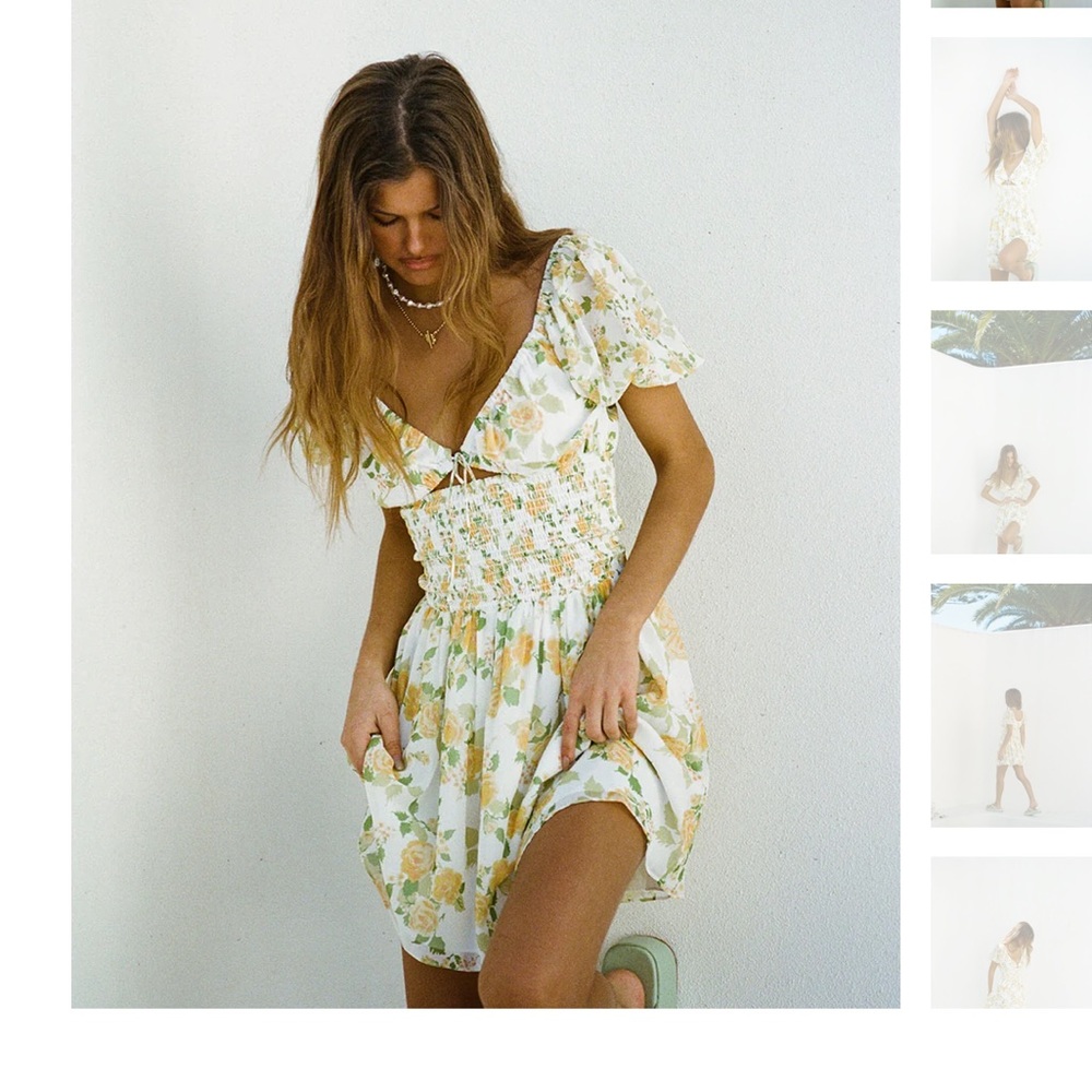 Sabo Skirt Jorja dress lemon size S